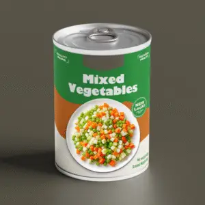 Premium Canned Mixed Vegetables | Farm-Fresh, Ready-to-Cook | B2B Bulk Supplier | Non-GMO & BPA-Free | ISO 22000 Certified | Global Logistics